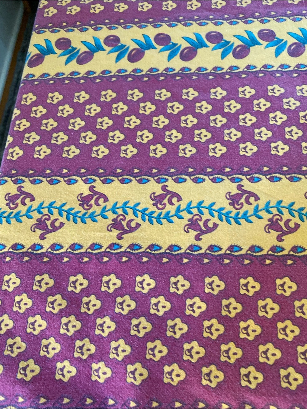 Vintage French Country Provence Olive Branch Rectangular Cotton Tablecloth 62x77